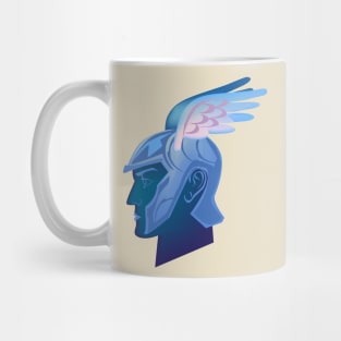 colourfull face of the god Mercury Mug